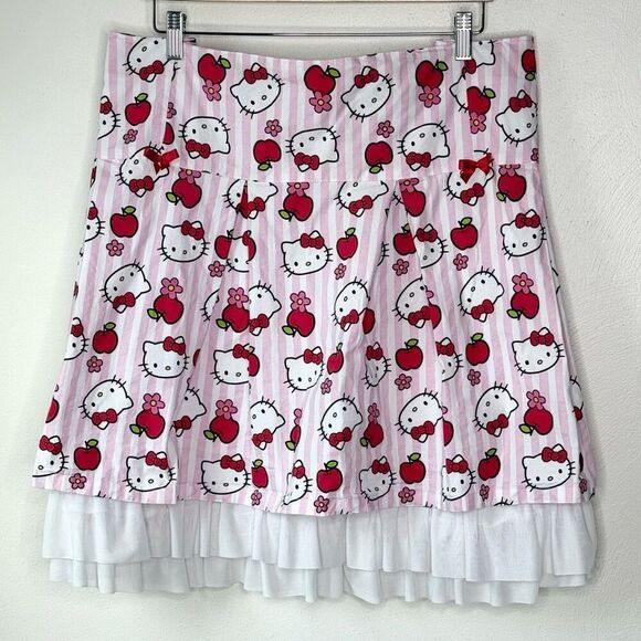 Her Universe Hello Kitty Cotton Spandex and Lace Skirt - Women’s US 5x - Picture 1 of 8